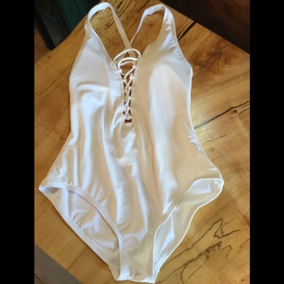 michael kors white one piece swimsuit